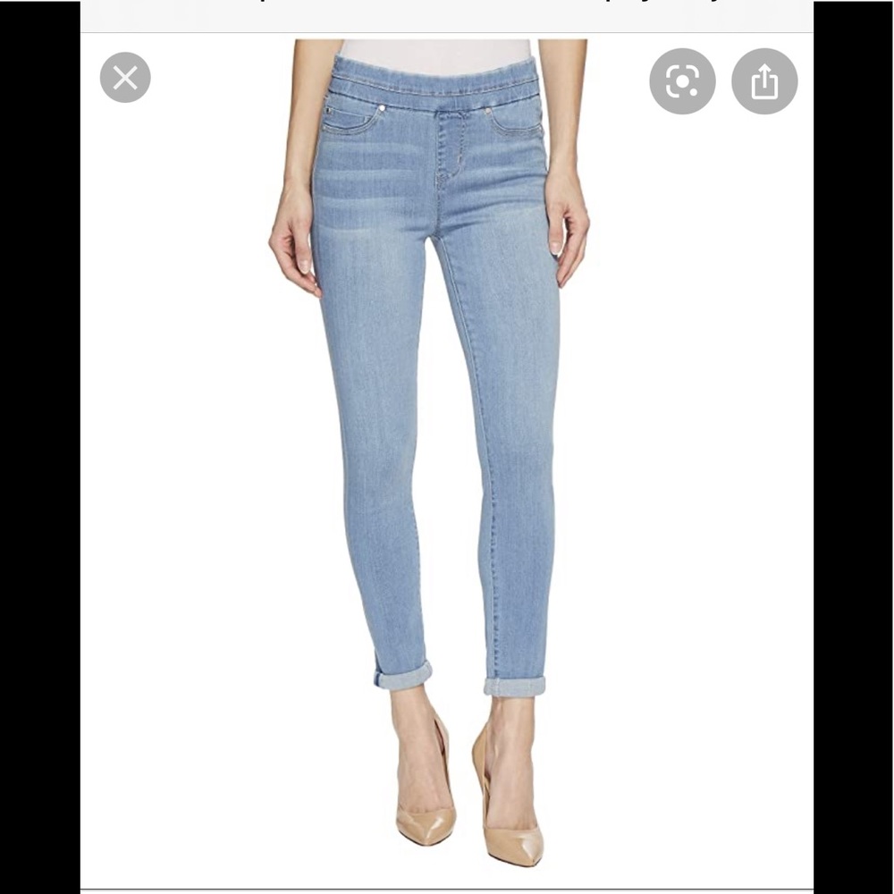 LIVERPOOL LOS ANGELES ZOE ROLLED CUFF CROP SIZE 0